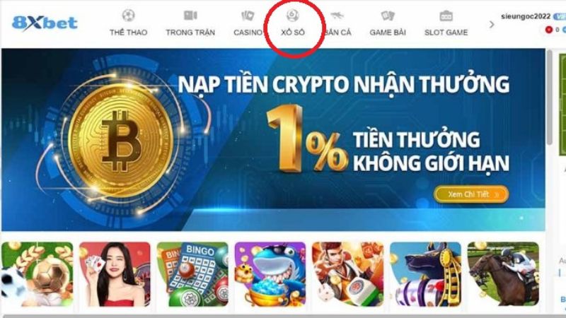 Các bước tham gia chơi Xổ số 8xbet